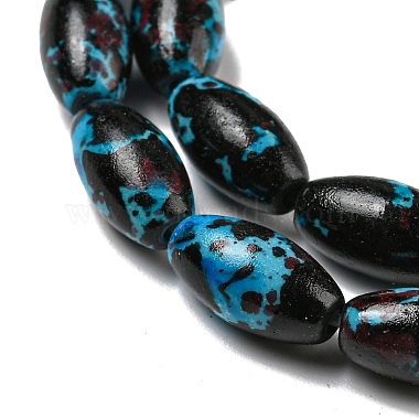 Spray Painted Synthetic Turquoise Beads Strands(G-E617-B07-01A)-4