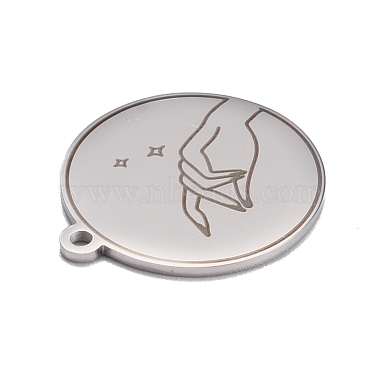 Non-Tarnish 304 Stainless Steel Pendants(STAS-C032-10P)-2