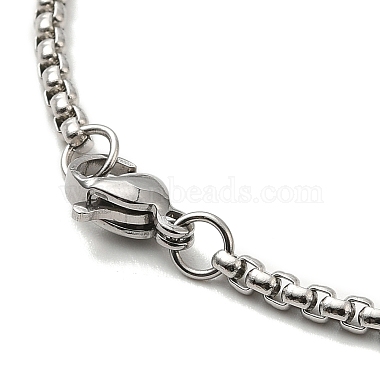 304 Stainless Steel Enamel Pendant Necklaces for Women Men(NJEW-G123-07P)-4