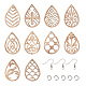 Kits de fabrication de boucles d'oreilles pendantes en bois craftdady bricolage(DIY-CD0001-29)-1