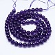 Natural Amethyst Round Bead Strands(G-M212-6mm-04A)-2