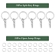 50pcs porte-clés fendus en fer(IFIN-YW0003-42)-2