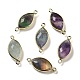 Natural Fluorite Faceted Connector Charms(G-K347-03G-15)-1