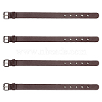 Imitation Leather Coat Cuff Belt, with Iron Buckles, Coconut Brown, 420x25mm(FIND-WH0111-387A)