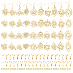 DIY Geometric Drop Earrings Making Kit, Including Eco-Friendly Iron Pendants & Earring Hooks & Jump Rings, Light Gold, Pendants: 40pcs/box(DIY-PH0006-37)