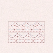 Scrapbooking Sticker PET Decorative Stickers, Pearls Lianyuan Series, PeachPuff, 2x17x0.1mm(DIY-M076-05D)