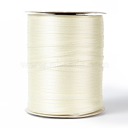 Double Face Satin Ribbon, Polyester Ribbon, Beige, 1/8 inch(3mm) wide, about 880yards/roll(804.672m/roll)(RC3mmY002)