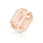 Preciosa&reg MAXIMA Crystal Fancy Stones, Czech Crystal, 435 34 222 Octagon, Dura Foiling, 90300 Light Peach, 8x6mm(X-PRC-FD8-90300)