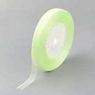Organza Ribbon, Pale Green, 3/8 inch(10mm), 50yards/roll(45.72m/roll), 10rolls/group, 500yards/group(457.2m/group)(RS10mmY171)