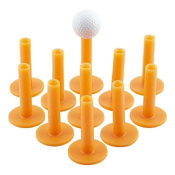 Rubber Golf Tee Holders for Practice & Driving Range Mat, Orange, 86x52.5mm