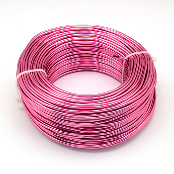 Anodized Aluminum Wire, Bendable Metal Craft Wire, Flexible Craft Wire, for Beading Jewelry Craft Making, Camellia, 17 Gauge, 1.2mm, 140m/500g(459.3 Feet/500g)