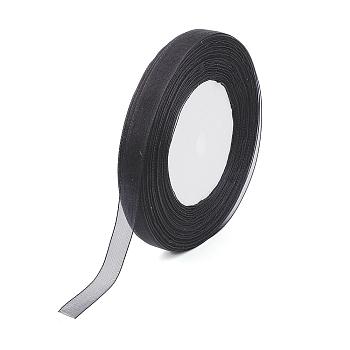 Sheer Organza Ribbon, DIY Material for Ribbon, Black, 1/2 inch(12mm), 500yards(457.2m)