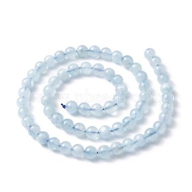 Grade ab rondeturquoises naturelle brins de perles(G-F289-01-6mm)-4