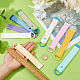 9Pcs 9 Colors Alloy Polyester Keychains(KEYC-FH0001-80B)-3