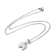 304 Halskette mit Elefantenanhänger aus Edelstahl für Frauen(STAS-E154-22P)-3