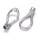 304 Stainless Steel Magnetic Clasps with Glue-in Ends(STAS-E440-23B-P)-2