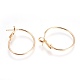 Brass Hoop Earrings(EJEW-P160-03G-NF)-2