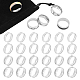 24Pcs 4 Size 201 Stainless Steel Grooved Finger Ring Settings(STAS-UN0048-53)-1