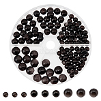 128Pcs 3 Size Natural Silver Obsidian Beads, Round, 6mm/8.5mm/10mm, Hole: 1~1.2mm(G-CA0001-36)