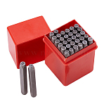 Jewelry Making Tool Letter and Number Stamp Letter A to Z and Nine Numbers Seal Stamps Set 36-Piece Black(AJEW-PH0002-01)
