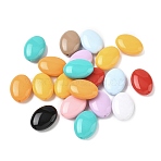 Opaque Acrylic Beads, Oval, Mixed Color, 20x14.5x7.5mm, Hole: 1.5mm(OACR-D001-01)