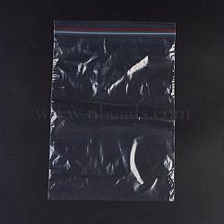 Plastic Zip Lock Bags, Resealable Packaging Bags, Top Seal, Self Seal Bag, Rectangle, Red, 30x20cm, Unilateral Thickness: 1.3 Mil(0.035mm)(OPP-G001-A-20x30cm)