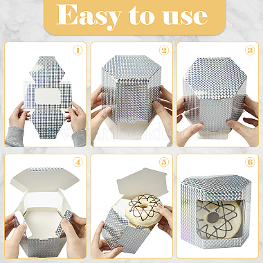 Hexagon Laser Window Paper Gift Boxes(CON-FZC0002-001A-02)-2