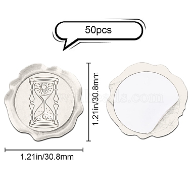 Superdant клейкие наклейки с восковой печатью(DIY-SD0001-60I)-2