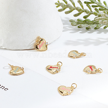 6Pcs 3 Colors Brass Micro Pave Clear Cubic Zirconia Charms(ZIRC-BC0001-15)-5