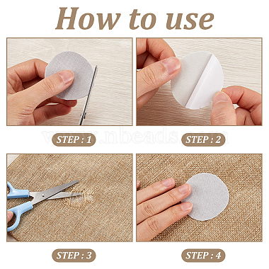 4Pcs 4 Colors Self Adhesive Linen Fabric(DIY-CP0011-28)-5