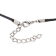 Вощеный шнур ожерелье материалы(X-NCOR-T001-01)-3