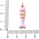 Brass with Enamel Pendants(KK-CBA2F11-03G-04)-3