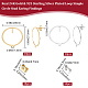 20Pcs 2 Colors 201 Stainless Steel Circle Ring Stud Earring Findings(STAS-BBC0002-35)-2