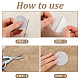 4Pcs 4 Colors Self Adhesive Linen Fabric(DIY-CP0011-28)-5
