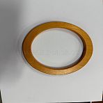 Wood Round Shaped Handles Replacement, for Handmade Bag Handbags Purse Handles, Chocolate, 13.5x0.9cm, Inner Diameter: 10.5cm(DIY-WH0246-98B)