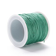 Nylon Thread, DIY Material for Jewelry Making, Medium Turquoise, 1mm, 100yards/roll(X-NWIR-K013-B01)