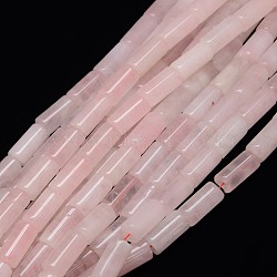 Natural Gemstone Rose Quartz Beads Strands, Column, 16~18x8mm, Hole: 1.5mm, about 24pcs/strand, 15.74 inch(G-L166-15)