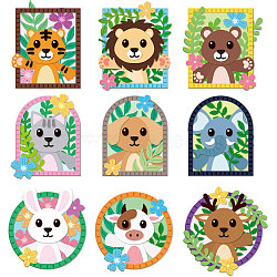 Floral Animal Carbon Steel Cutting Dies Stencils, for DIY Scrapbooking, Photo Album, Decorative Embossing Paper Card, Mixed Shapes, 79~93x155~214x0.8mm, 2pcs/set(DIY-WH0309-1712)