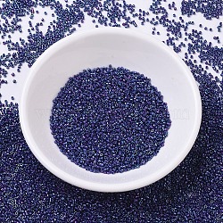 MIYUKI Delica Beads, Cylinder, Japanese Seed Beads, 11/0, (DB0135) Opaque Eggplant Luster, 1.3x1.6mm, Hole: 0.8mm, about 10000pcs/bag, 50g/bag(SEED-X0054-DB0135)