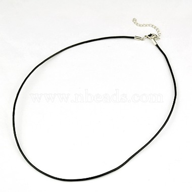 2mm Black Leather Necklace Making