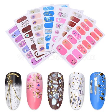 Glitter Full Cover Imitation Diamond Glass Diamond Nail Stickers(MRMJ-T072-L-M)-3