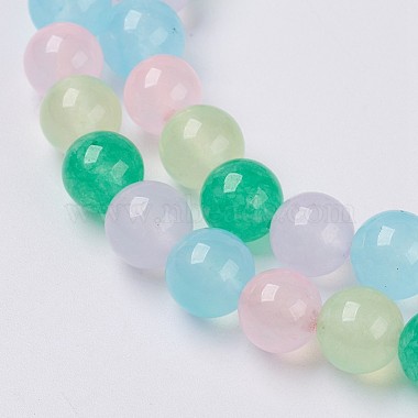 Natural White Jade Beads Strands(G-G756-01-10mm)-3