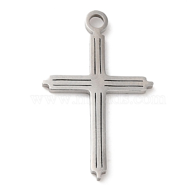 Stainless Steel Color Cross 304 Stainless Steel Pendants