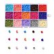 180G 15 Colors Baking Paint Glass Seed Beads(SEED-JQ0003-01C-3mm)-1