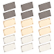 wadorn 18 juegos 3 colores cierres decorativos para bolsos de aleación de zinc(FIND-WR0008-57)-1