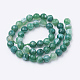 Natural Striped Agate/Banded Agate Beads Strands(G-S281-51A-6mm)-2