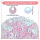 5Sets Iridescent PVC Paillette/Sequin Links(PVC-SC0001-16B)-2