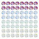 200Pcs 4 Colors Baking Painted Transparent Glass Bead Strands(DGLA-TA0001-07)-1