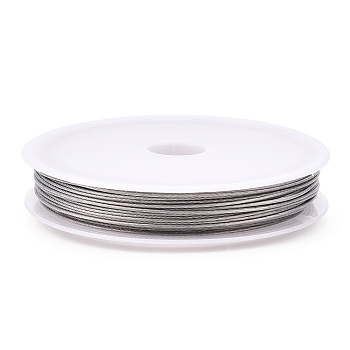 Tiger Tail Wire, Nylon-coated Stainless Steel, Original Color(Raw), Raw, 0.8mm, about 59.05 Feet(18m)/roll, 10 rolls/group