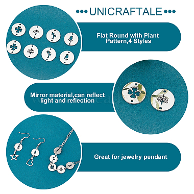 unicraftale 40шт. 4 подвески из нержавеющей стали в стиле 304(STAS-UN0035-24)-4